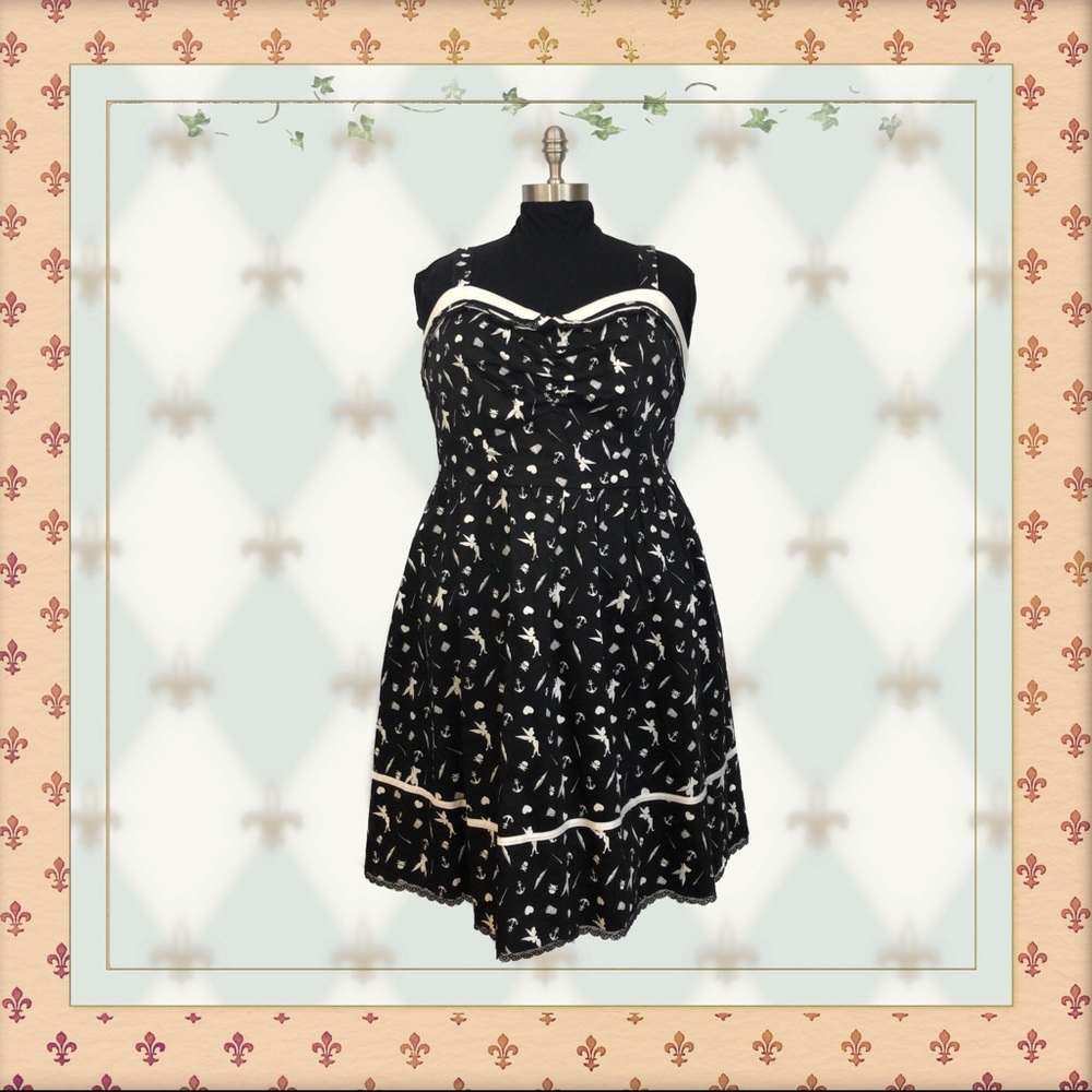Torrid Tinkerbell Sailor Style Swing Dress 18